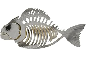 Realistic 9.5x6in Fish Skeleton for Halloween