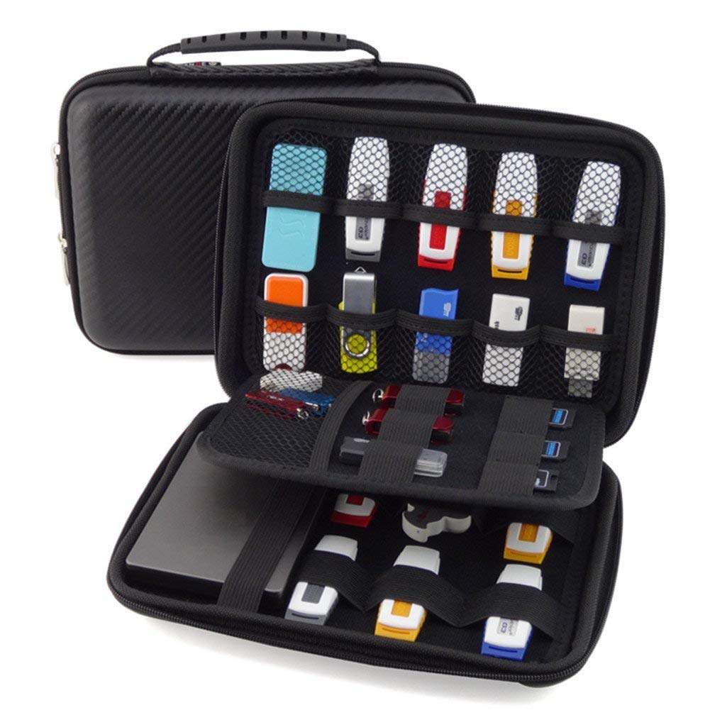 Homeself waterproof hard shell Electronics Accessories Travel Organizer Case for Power Bank /usb/Hard disk