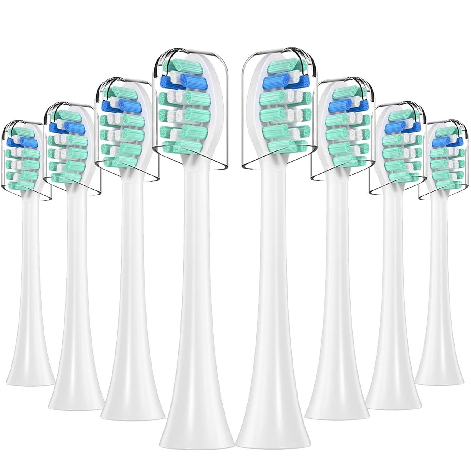 Testine 4-16pcs per testine di ricambio PH, 4100 5100 6100 | testina spazzolino elettrico, 9023 HX9312 HX9322 HX9331 HX9332 HX9340 HX9342 HX9350 HX9352(8pcs Green)