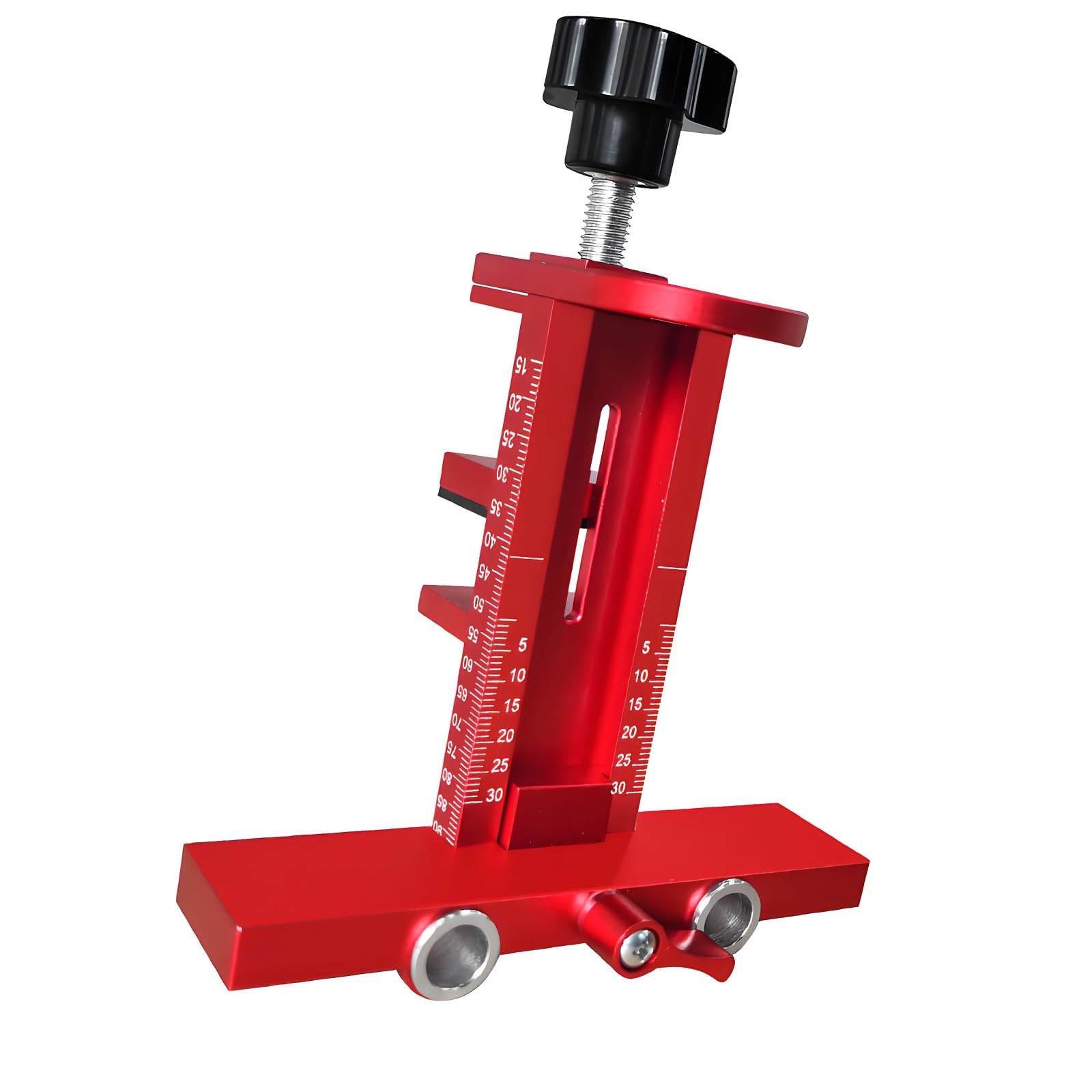 Cabinet Door Locator Tool Aluminum Alloy Installation Jig with Adjustable Clamping Frame and Visible Scale Markings for Setup Work Cabinet Door Alignment Tool Positioning Jig Woodworking Setup Helper