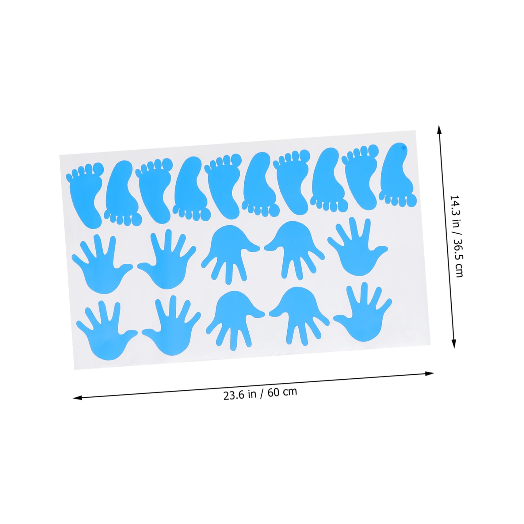 DOITOOL 160piezas Pegatinas Autoadhesivas De Manos y Pies Para Decoración Infantil Coloridas Para Guardería Habitación y Sala De Resistente y Fácil De Aplicar