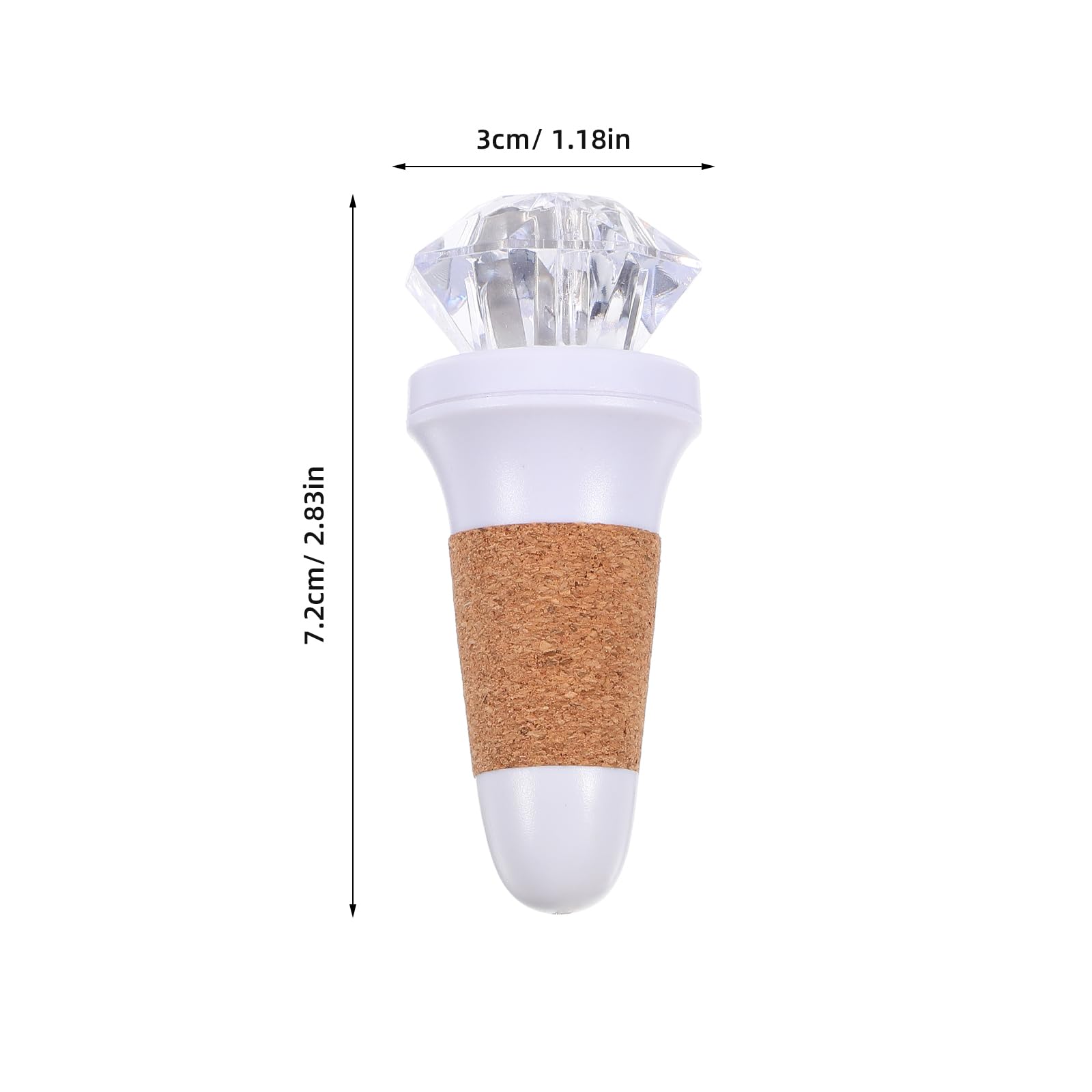 Uonlytech USB Rechargeable Diamond String Lights with Seven Color Flash for Wedding Party Bar Indoor Decor Bottle Cork Lamp - Image 3