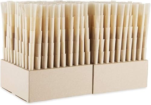 Miniatura 2 de Stoners RAW Classic - Papel de liar sin refinar con puntas de filtro, 1 1/4, conos preenrollados naturales, paquete de 1000 conos por caja