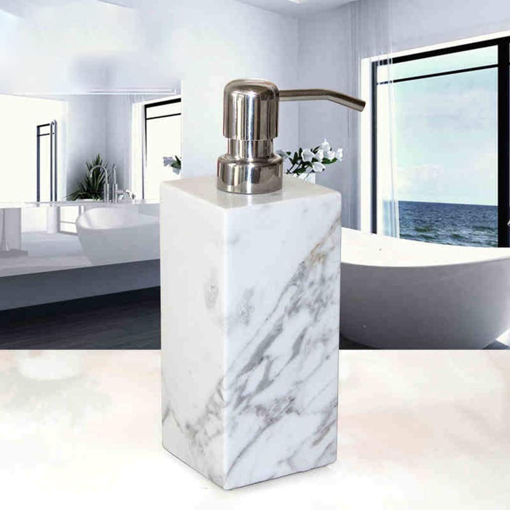 CaihongweiMarble Creative Soap Dispenser with Pump Hand Sanitizer Bottle Lotion Jar Liquid Bottle Housewares for Bathroom
