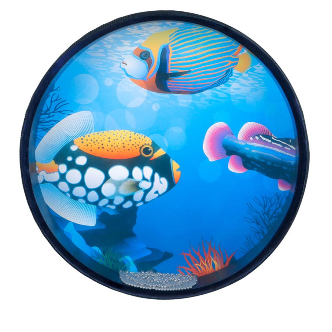 Tambour De Perles Océan Vague Tambour à Main Tambour De Perles Vague Jouet De Percussion Pour Enfants Tambour De Mer Tambour De Battement à La Main Tambour De Perles Océan Vague Jouet De Percussion Av