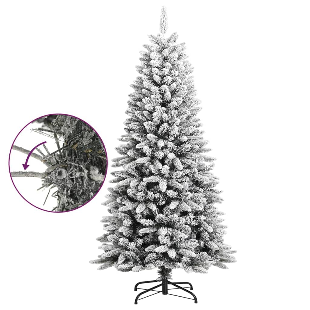 vidaXL Künstlicher Weihnachtsbaum Beschneit 120 cm PVC&PE