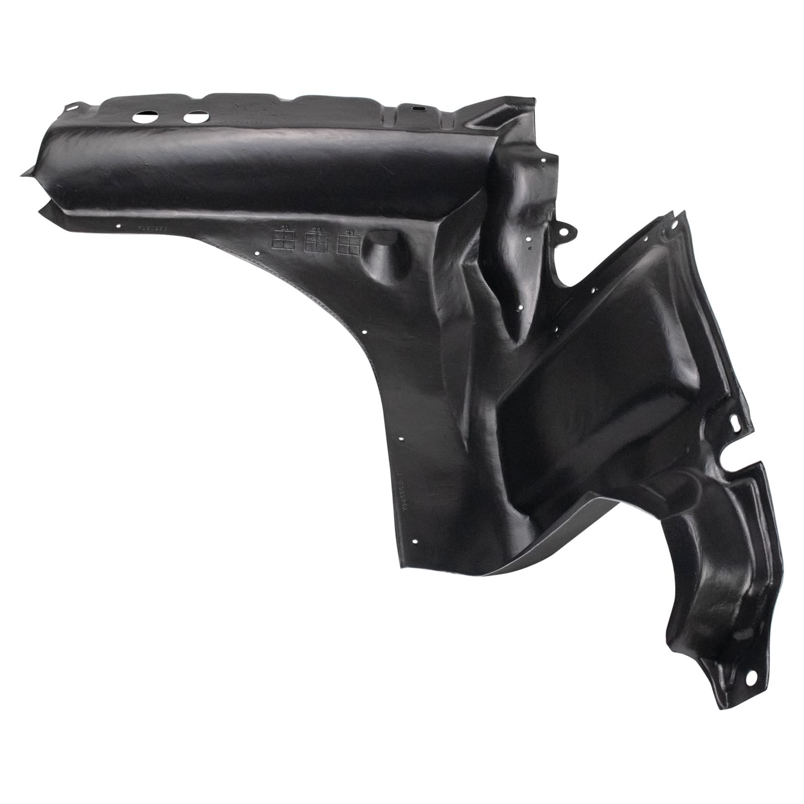 TRQ Front Passenger Side Engine Splash Shield Black Compatible with 2005-2007 Ford Escape FO1251140