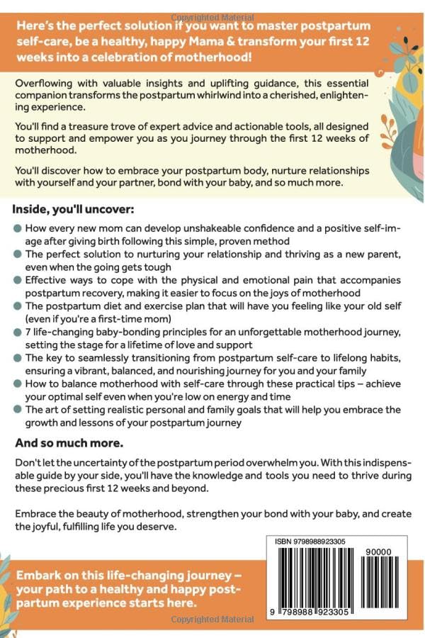 Happy Mama Postpartum Self-Care: Navigating the First 12 Weeks to Recharge, Refresh and Nurture for a Smooth Transition to Healthy Motherhood - Image 2