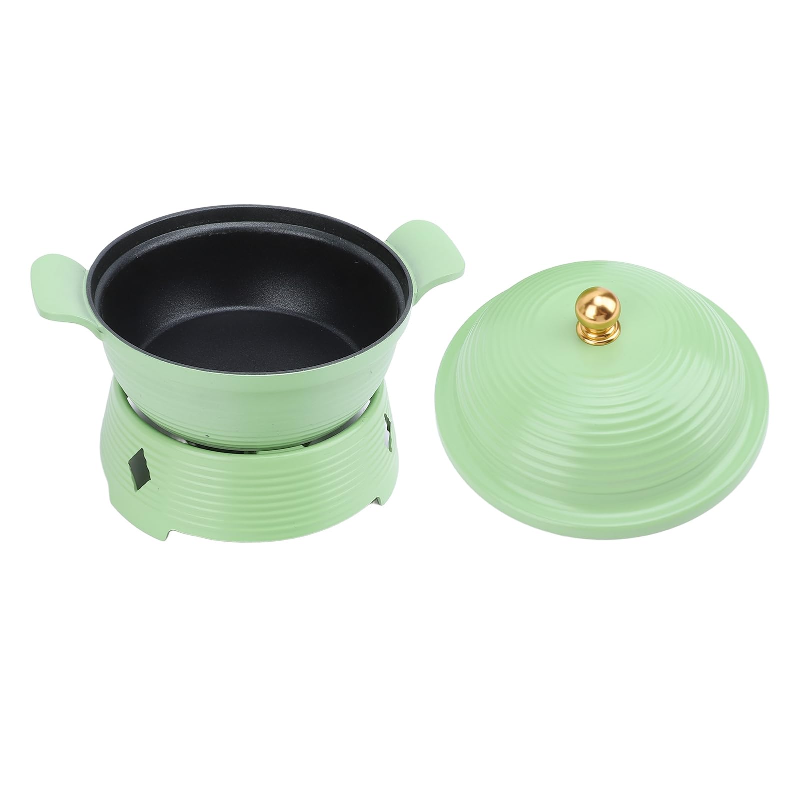 Liquid Stove Hot Pot, Elegant and Versatile Design Alcohol Stove Hot Pot for Hotel (Deep)