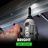 Vista 7 de FLEX FX1331-1A taladro inalámbrico sin escobillas de 24V 1/4-pulgada compacto con modo de tornillo autoperforante, kit con batería de litio de 2.5Ah