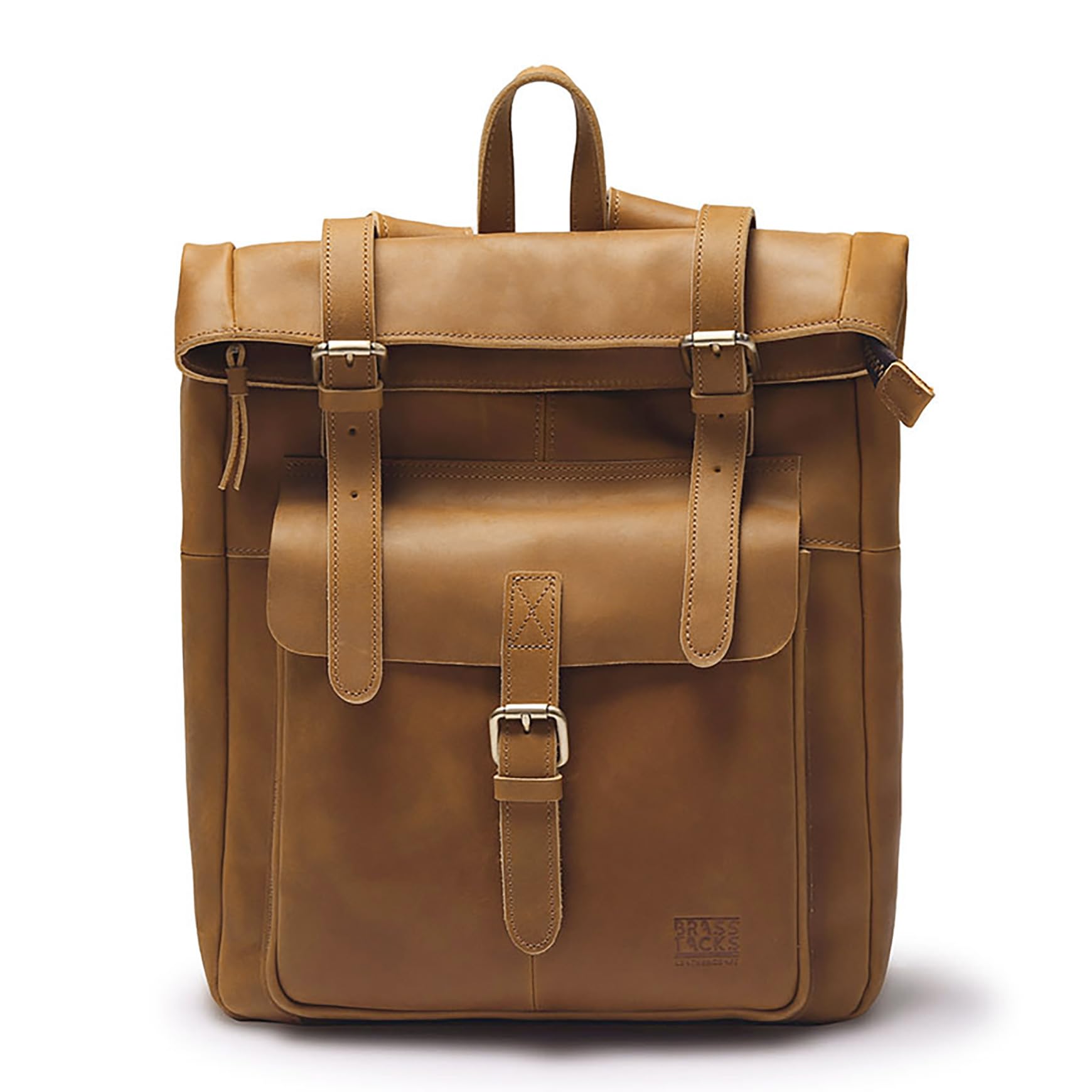 Amazon.co.jp: [BRASS TACKS Leathercraft] メンズ 本革 レザー バック