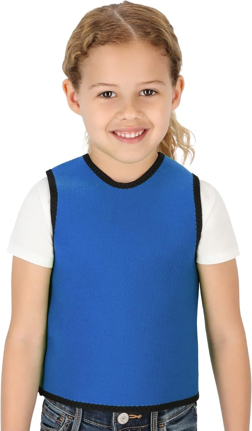 THE WHITE SHOPSensory Compression Vest Deep Pressure Comfort for Autism, Hyperactivity, Mood Processing Disorders, Breathable, Form-Fitting, Kids and Adults