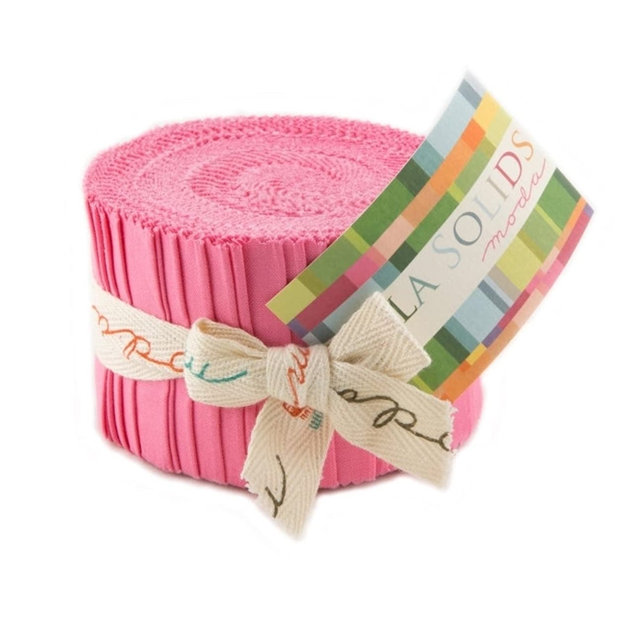 Moda FabricsBella Solids 30s Pink Jr Jelly Roll (9900JJR 27) by House Designer for