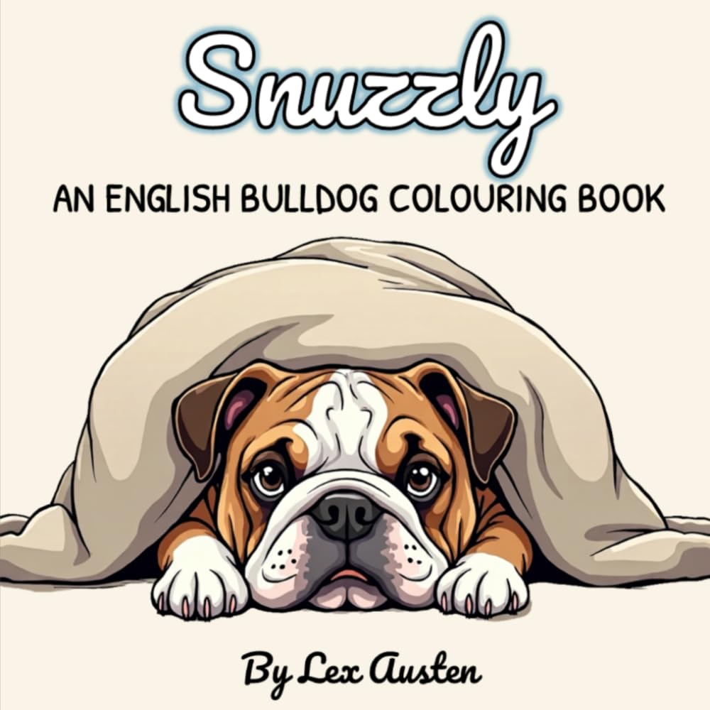 Snuzzly: An English Bulldog Colouring Book for Dog Lovers: Cosy Scenes with Greyscale Inspiration Pages (Snuzzly: A Cosy Colouring Series for Dog Lovers)