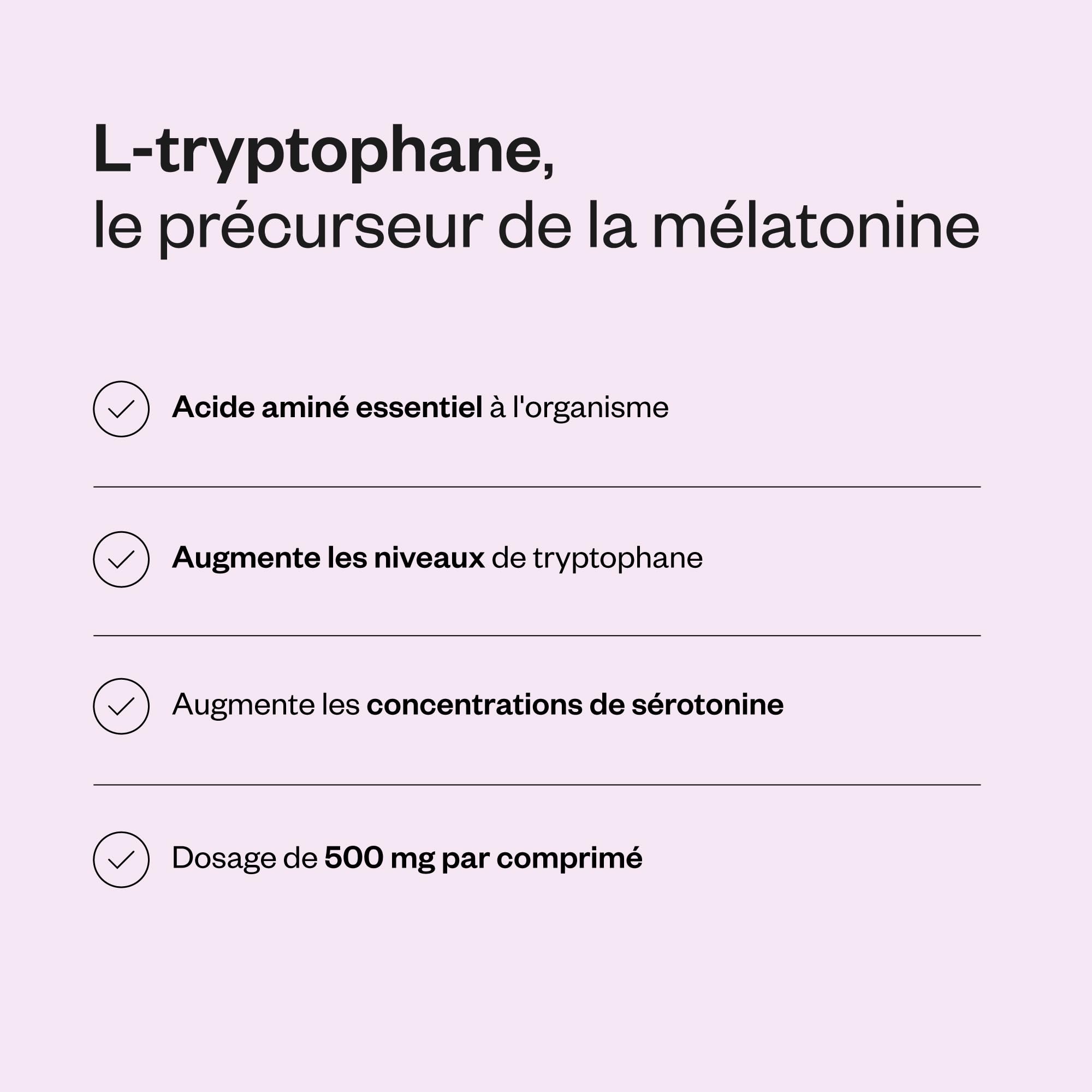 L-Tryptophane - Qualité du sommeil et Endormissement - Vegan - SuperSmart | Précurseur de la Sérotonine, de la Mélatonine, du 5-HTP et de la Niacine - Sans Gluten