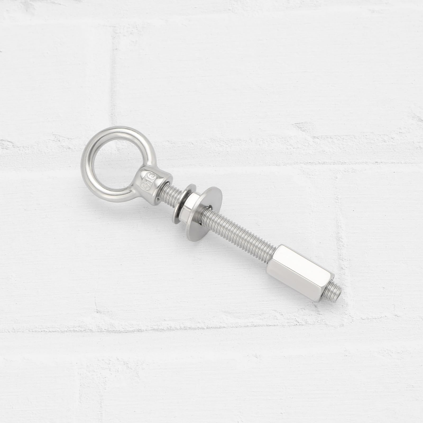 OTOTEC 2 Sets Boulons à Anneau en Acier Inoxydable 316 M8x80mm avec écrous Et Rondelles pour Charnières de Porte Arrière Compatible avec Ducato Compatible avec Jumper
