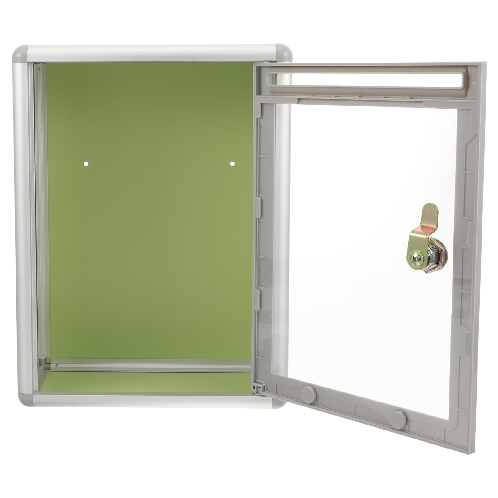 PRETYZOOM Boîte de Rangement Murale en Acrylique Transparent - Petit Conteneur à Suggestions avec Dispositif de Fermeture, Accessoire de Bureau et Maison pour Collecte de Notes, Lot de 1