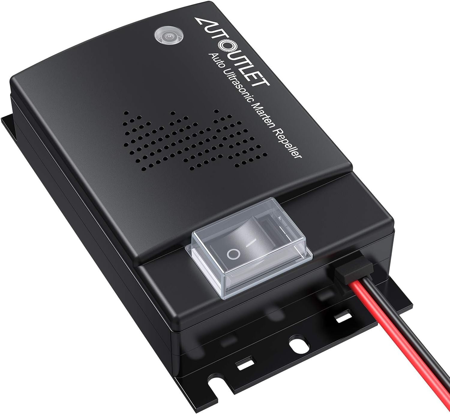 AUTOUTLET 2PCS Répulsif Ultrason Souris pour Voiture DC 12V Répulsif Ultrason Rongeur Connexion à la Batterie de Voiture avec Voyants de Travail Nouvelle Version Ligne d'Extension 50cm Nouveau
