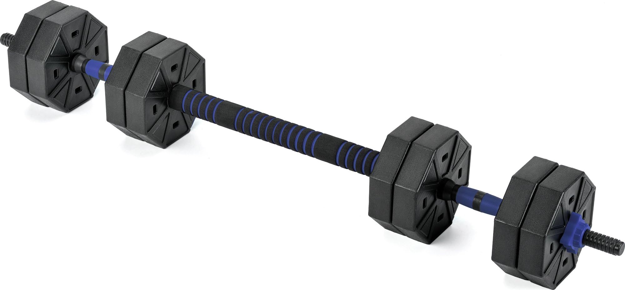 Halterset 30 kg - 2 halters van 15 kg - met schroefklemmen