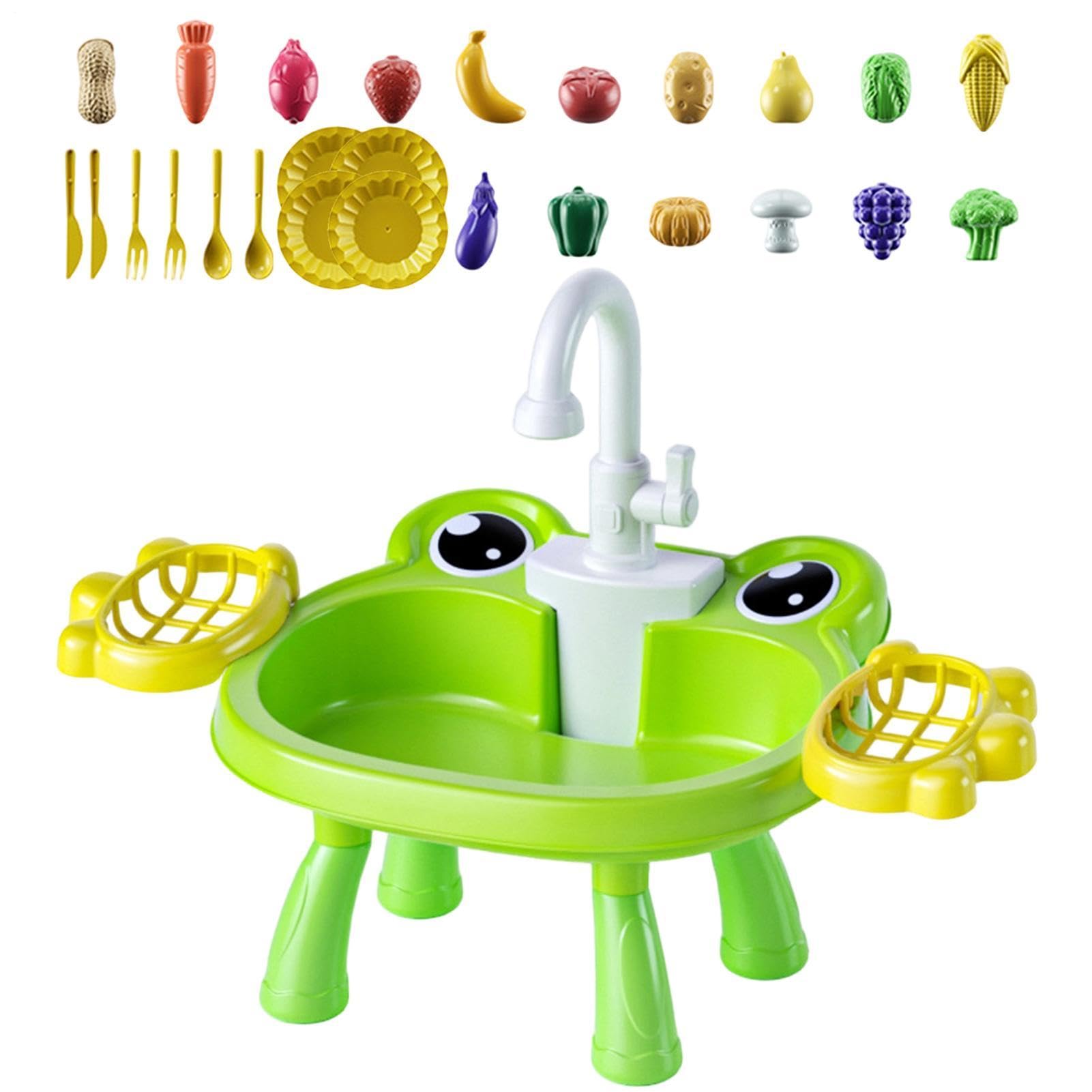 Lavello Giocattolo | Educativo Elettrico Interattivo | Giochi d'Acqua con Cibo da Cucina - Regalo Compleanno Festa Interno Esterno Casa Soggiorno Balcone