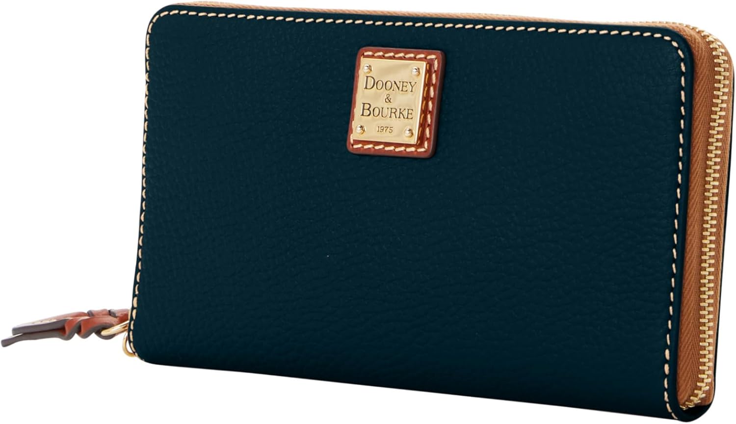 Dooney & Bourke Women's Zip Around Wristlet Crossbody in Pebble Grain Leather, with Detachable Shoulder Strap