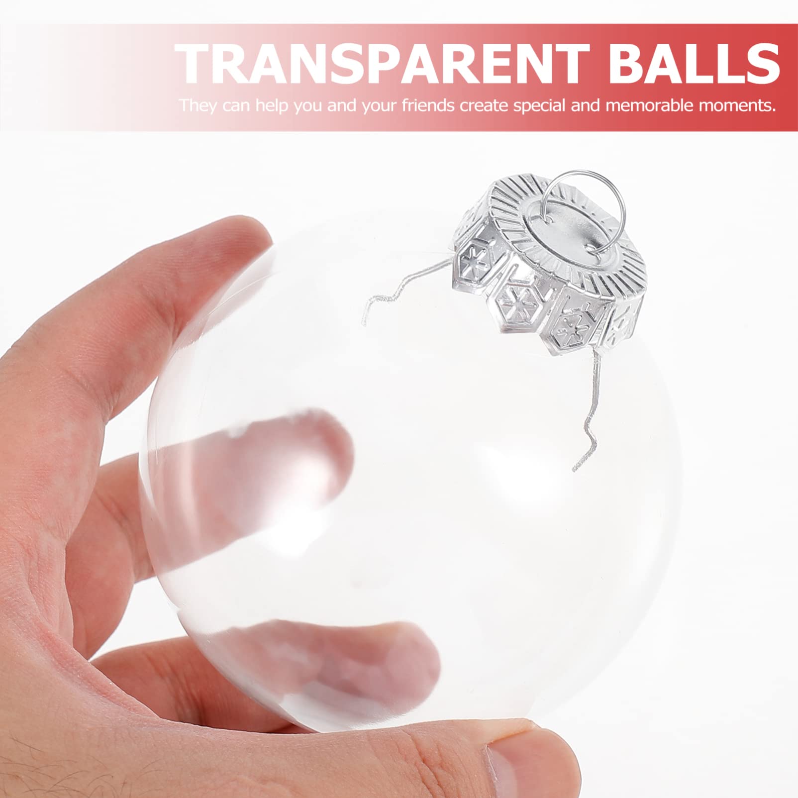 20 Pièces Boule De Noel Transparente Bricolage Artisanat Boules De Noël Ornements De Noël Boule De Noël Étoile Décorations Babioles Incassable Sapin De Noël L'animal De Compagnie