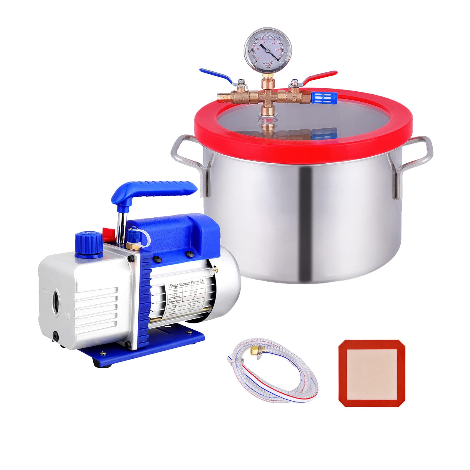 Buy 1.5 Gallon Vacuum Chamber, Heavy Duty Stainless Steel Desing