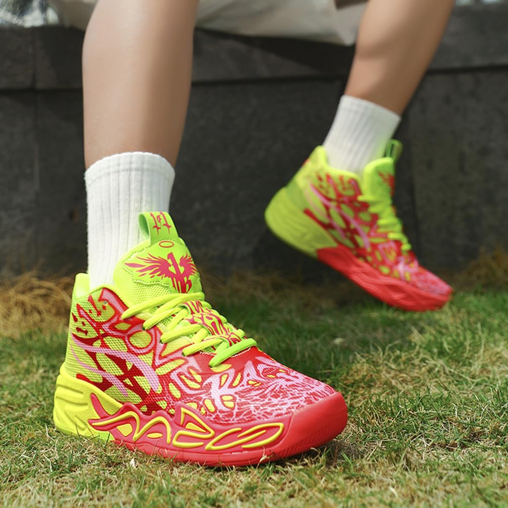 Basketballschuhe für Herren Hohe Freizeitschuhe Sportschuhe Stoßdämpfung rutschfeste Basketballschuhe Herren Leichte Turnschuhe Laufschuhe Walkingschuhe Sneaker