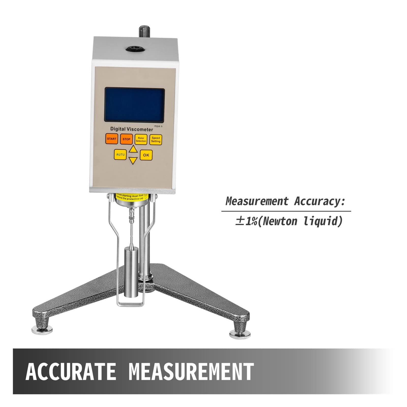 Viskositätsmessgerät, Digital Rotary Viscompometer 10-100000 MPA.S Viskositätsmesser Tester Fluidimeter Genauigkeit LCD Das Testen von Klebstoffen,Rotationsviskosimeter(NDJ-9S)