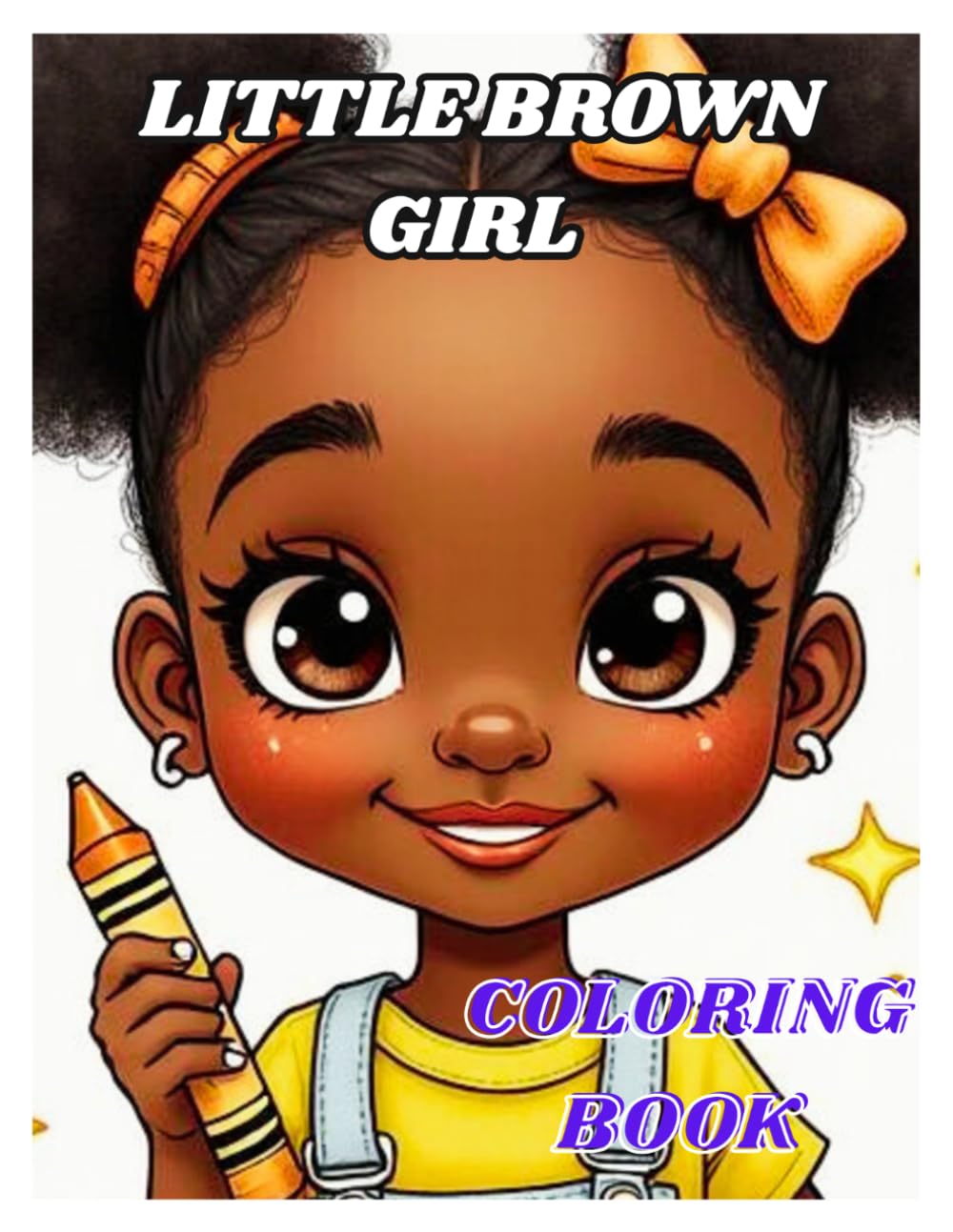 Little Brown Girl: Coloring Book