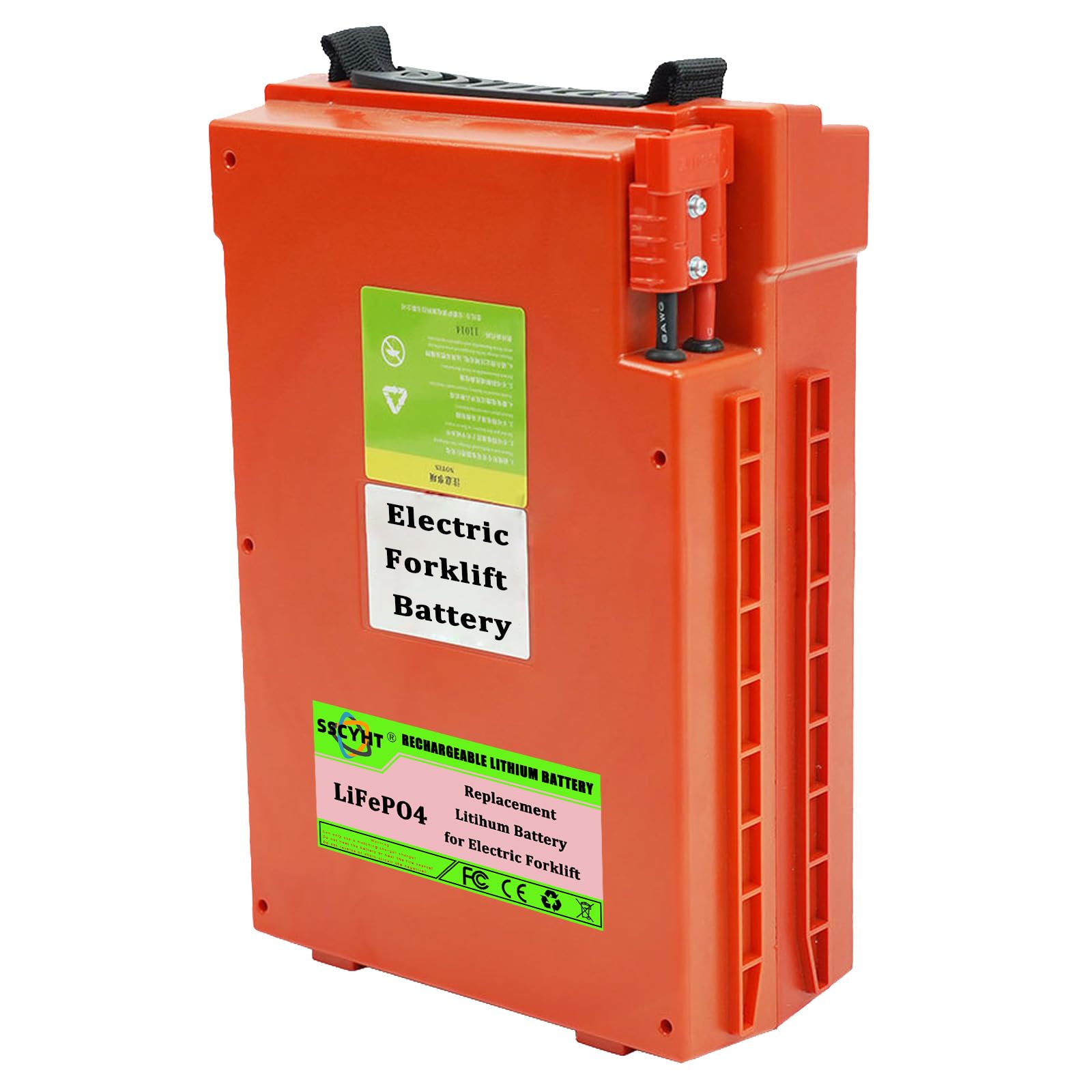 Batteria transpallet elettrico 24V 48V Batteria al litio per transpallet elettrico CBD20YLi Batterie ricaricabili per sollevatore telescopico con maniglia,48v20ah with charger