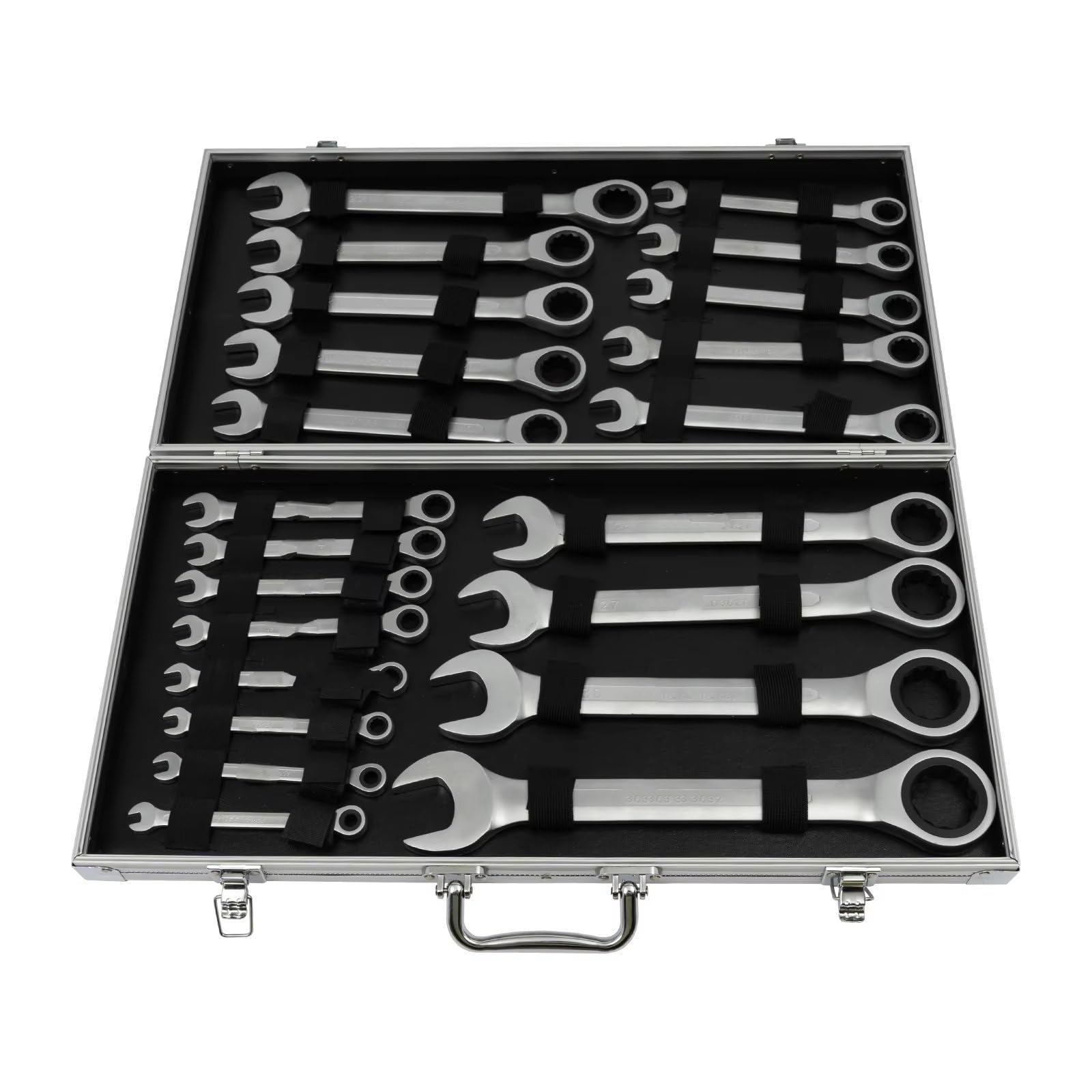Juego de llaves de trinquete Juego Completo Llaves Trinquete De 22 Piezas Juego Llaves Combinadas 6-32 Mm Con Estuche Almacenamiento Kit Herramientas El Hogar Con Herramientas Manuales