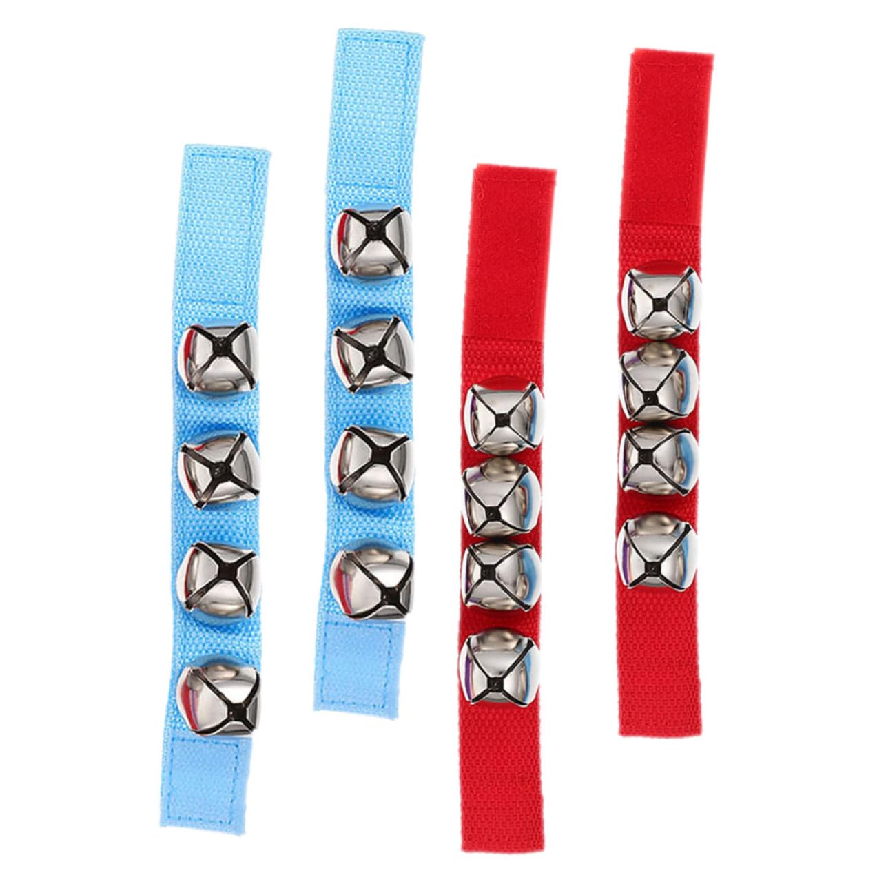 Abaodam 4 Pack Educational Wrist Bells Toddler Hand Bell Shaker Safe Music Instrument for Early Learning