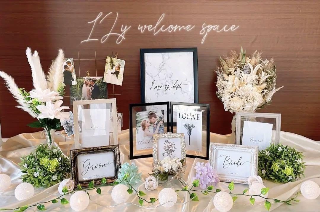385.❤︎ナチュラルグリーン　結婚式ミールヘーデン　ウェルカムスペースまとめ売り 347.❤︎ナチュラルグリーン結婚式ミールヘーデンウェルカム