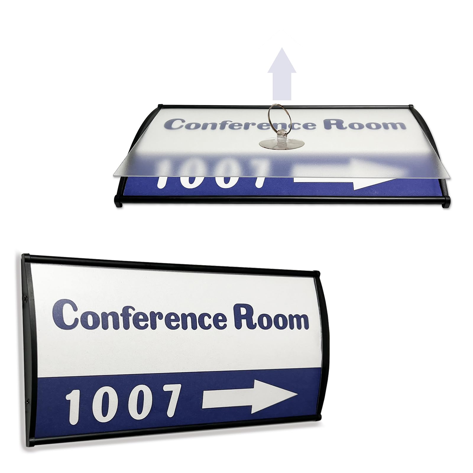 Amazon.com: SINKAA 2Pcs Curved Name Plate Holder for Wall or Door