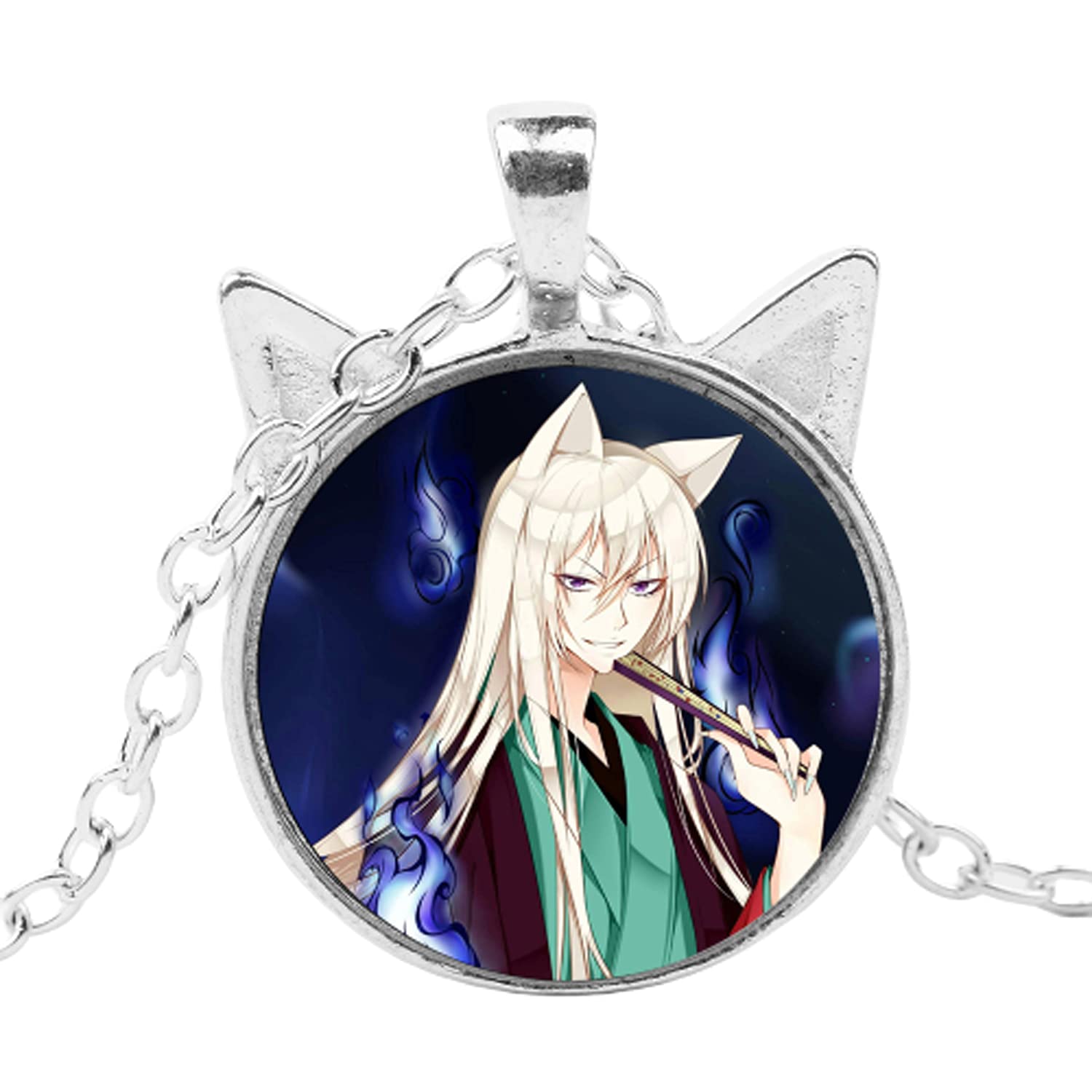 Anime Kamisama Kiss Love Necklace Tomoe Momozono Nanami Cosplay Figure Glass Cat Ears Pendant Fans Gift Jewelry