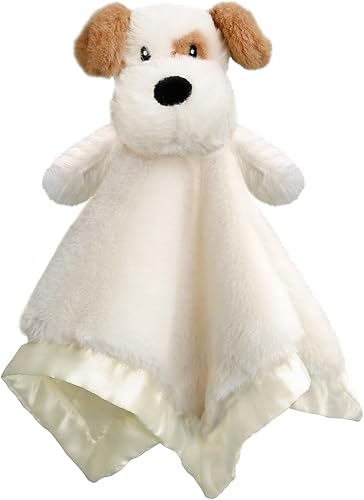 BEILIMU Manta de seguridad para perro, suave y adorable animal de peluche con respaldo de satén para niños y niñas recién nacidos, bonito juguete