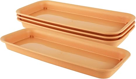 Amazon Co Jp T4u 40cm プラスチック 鉢皿 受け皿 トレー プランター用受皿 プレート 長方形 素焼き風 4個入り Diy 工具 ガーデン Amazon Co Jp T4u 40cm プラスチック 鉢皿 受け皿 トレー プランター用受皿 プレート 長方形 素焼き風 4個入り Diy 工具 ガーデン