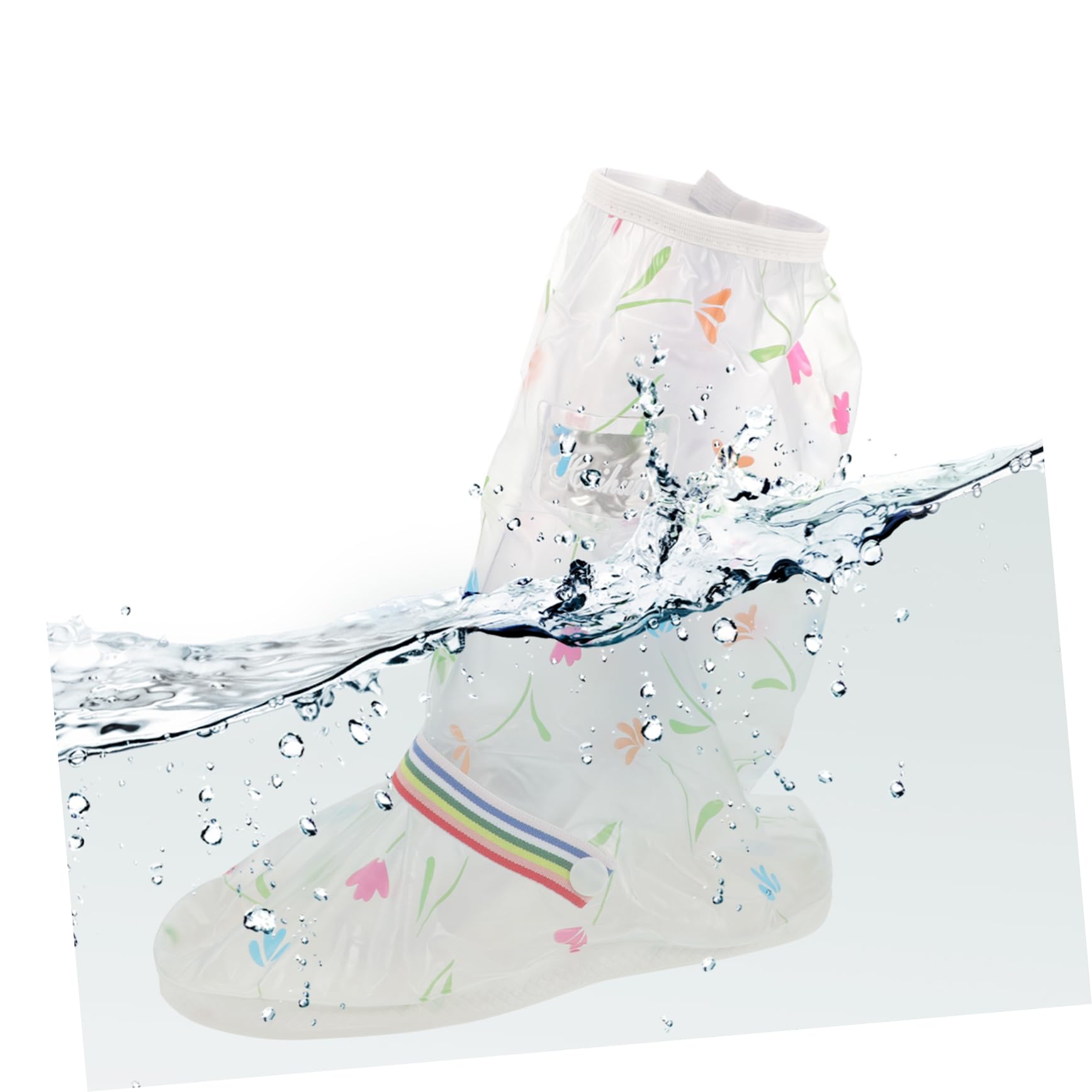 HANABASS Rainproof Shoes Cover Pair of Waterproof Boot Protector Thick Sole Non-Slip for Outdoor Hiking Cycling