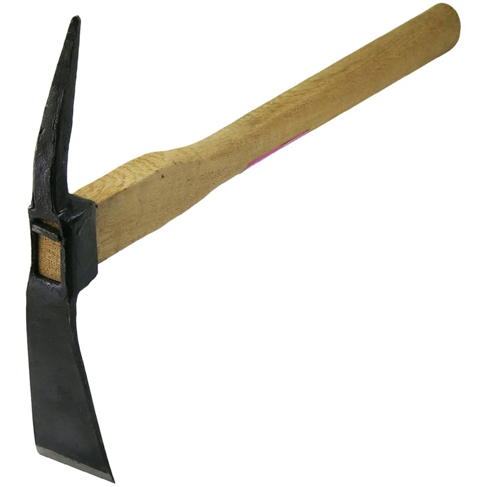 Amazon | 手打鍛造 片手鍬 バチツル 390mm柄 50mm 13346 | くわ