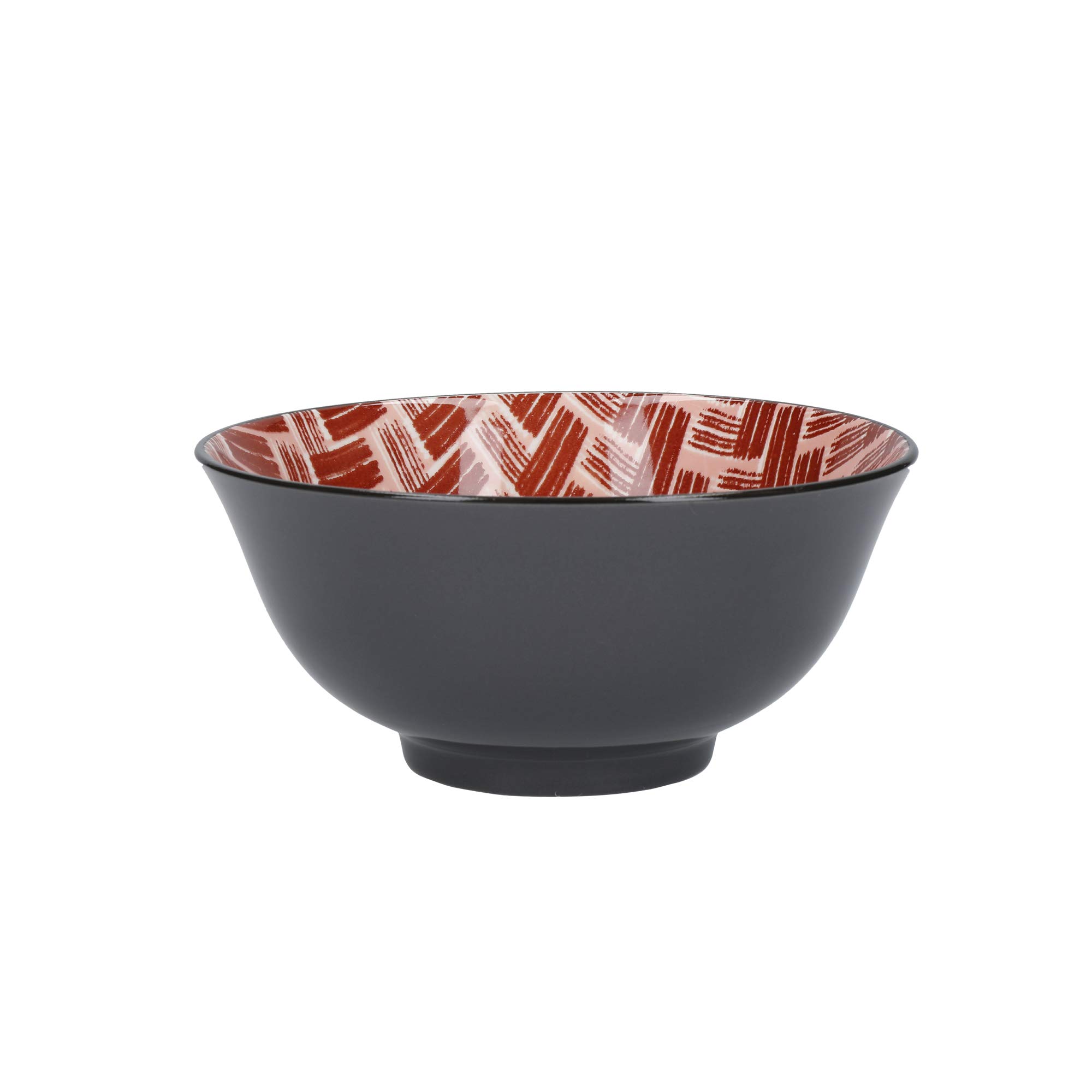 KitchenCraft Set di 4 Ciotole in Ceramica per Cereali, Gelati e Zuppe, Confezione Regalo Inclusa, Design 'Designed For Life', 15 cm