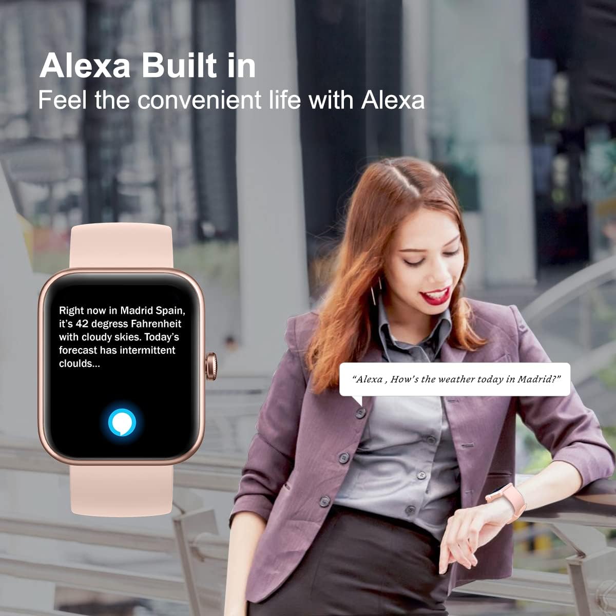 LATEC Smartwatch, Reloj Inteligente con 1,69'' Pantalla, Alexa Incorporado,  14 Modos de Deporte, Reloj Deportivo Impermeable 5ATM con Monitor de  Oxígeno de Sangre y Monitor de Frecuencia Cardíaca : Amazon.es: Electrónica
