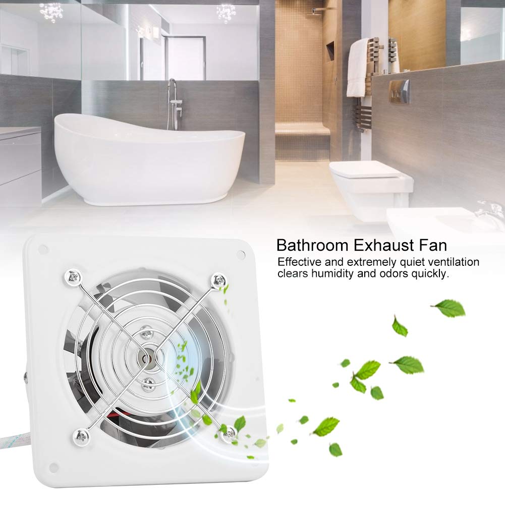 Delaman Bathroom Exhaust Fan, 25W 220V Wall Mounted Exhaust Fan Low Noise  Home Bathroom Kitchen Garage Air Vent Ventilation : Amazon.sg: Home