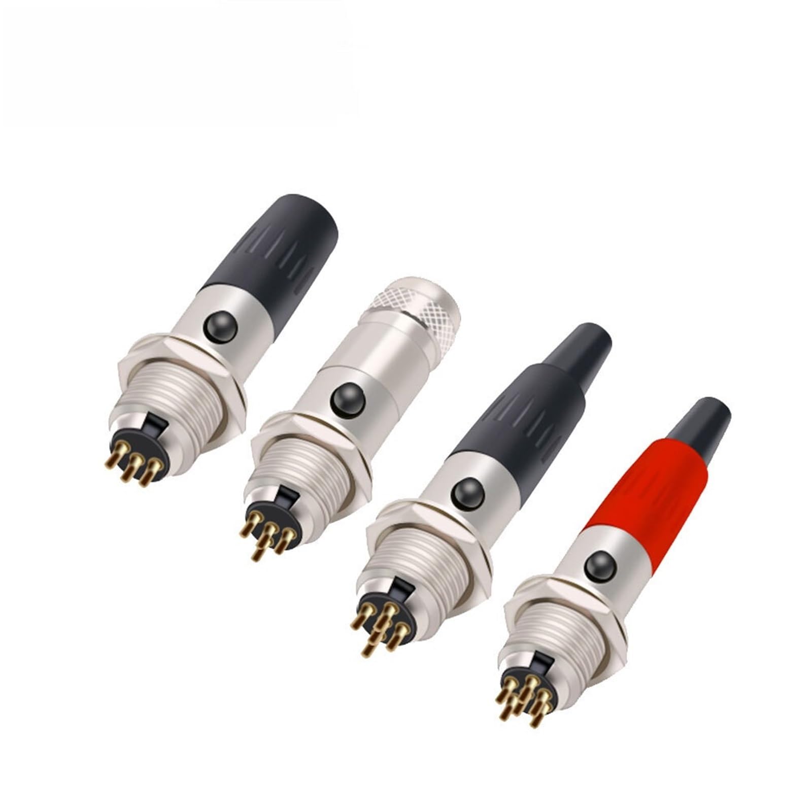 10 Sätze/los Mini XLR 3 4 5 6 Pin Buchse Stecker + Männlich Buchse Kleine XLR Audio Mikrofon MIC Adapter löten Draht Stecker (Color : 10xM 10xF 5P-02)