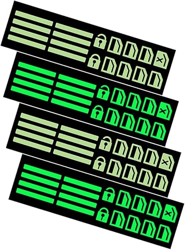 Milisten Calcomanía para ventana de automóvil, 4 hojas de calcomanías brillantes para tablero de instrumentos de automóvil, accesorios para