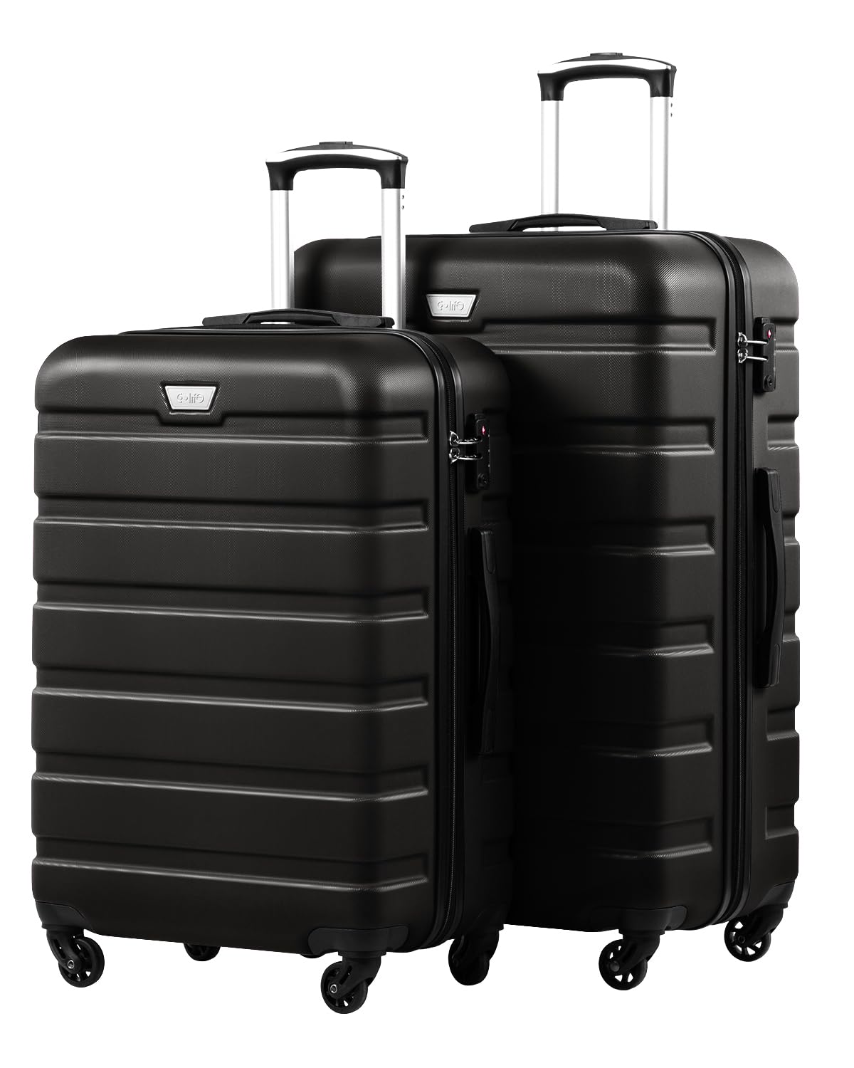 COOLIFE Hartschalen-Koffer Trolley Rollkoffer Reisekoffer ardschale Boardcase Handgepäck mit TSA-Schloss und 4 Rollen
