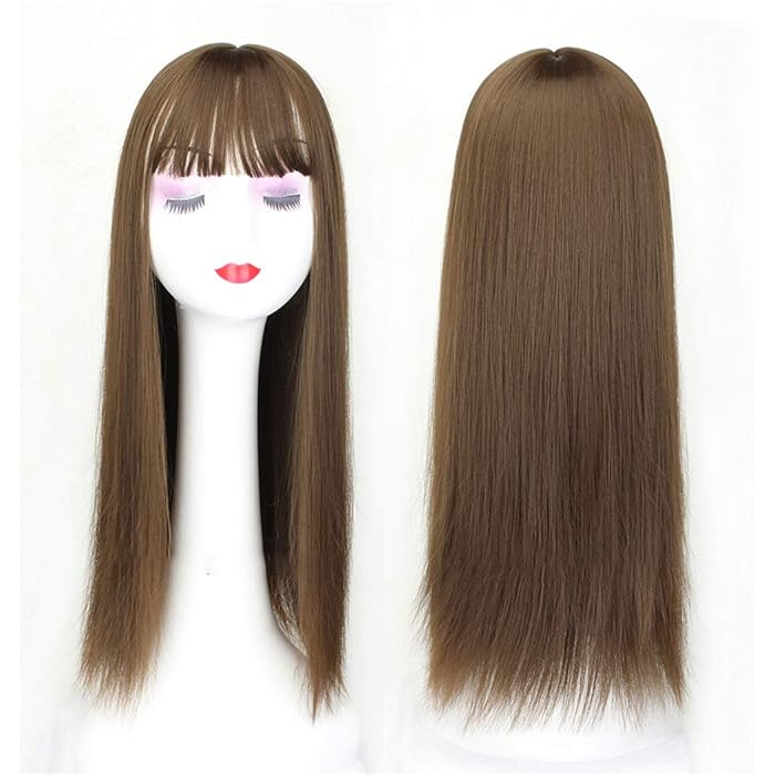 Buy Synthetic Hair Toppers for Women 22" Long Straight Clip on Crown