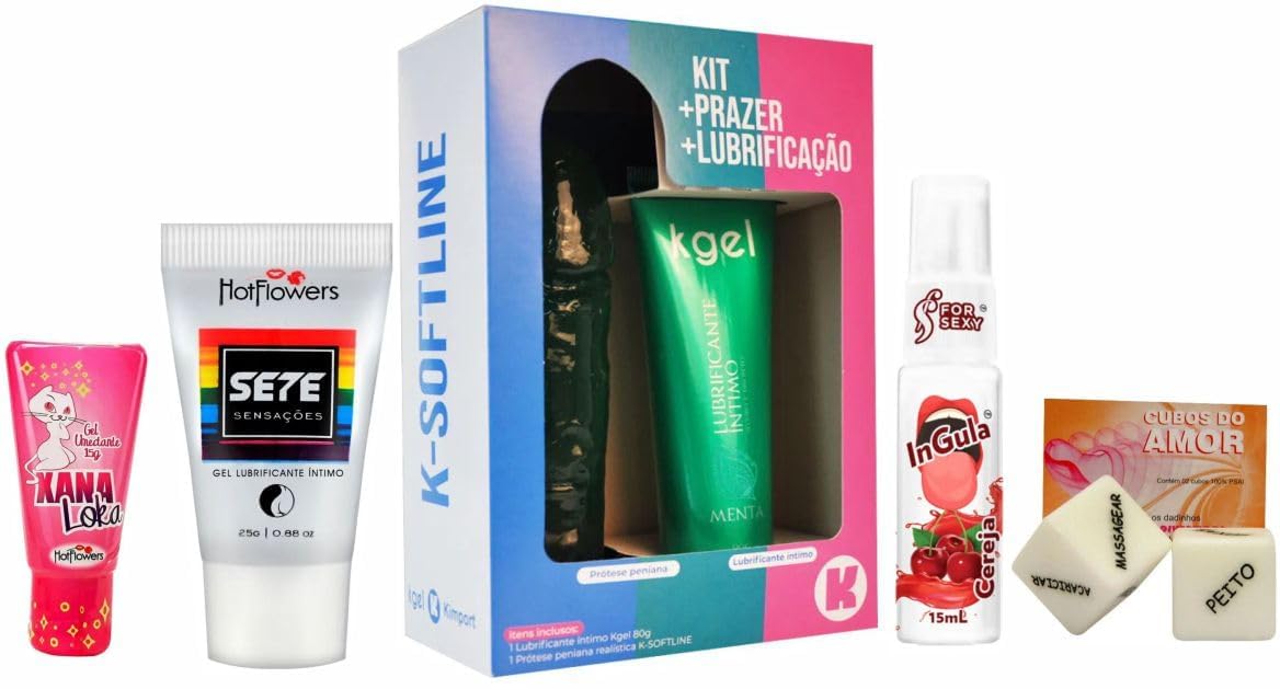 Kit Sedução 7 Sensações - 05 Itens | Amazon.com.br