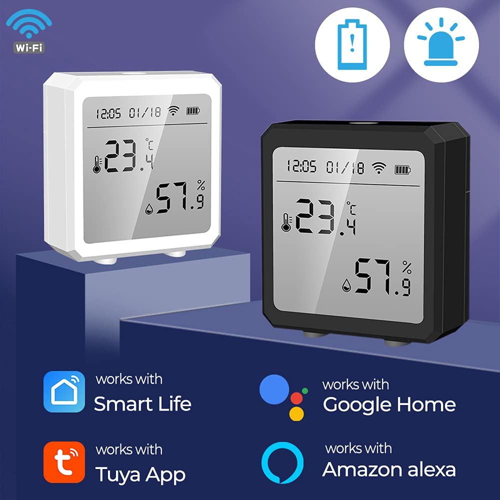 Sensore Temperatura Umidità WiFi,Termometro Igrometro Digitale Interno