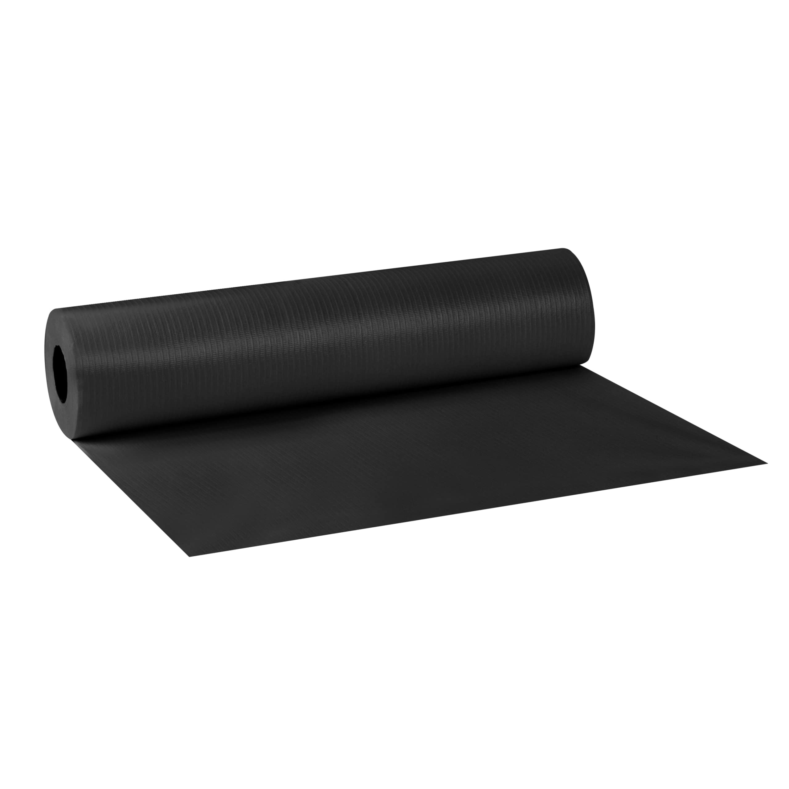 DSTOCK60-6 Rouleaux draps d'examen plastifiés noirs - 50x38 cm - 132 Formats - 2 Plis - Draps d'examen premium résistants, imperméables, absorbants - Domaine médical, beauté, santé et tatouage